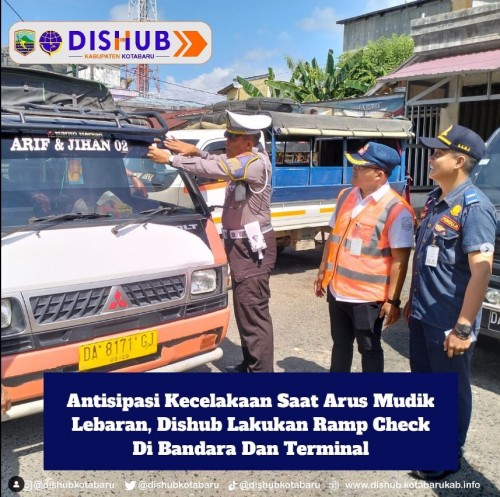 dishub kotabaru Dishub Kotabaru Melaksanakan Ramchek Angkutan Pedesaan Dalam Rangka Mudik Lebaran 1444H