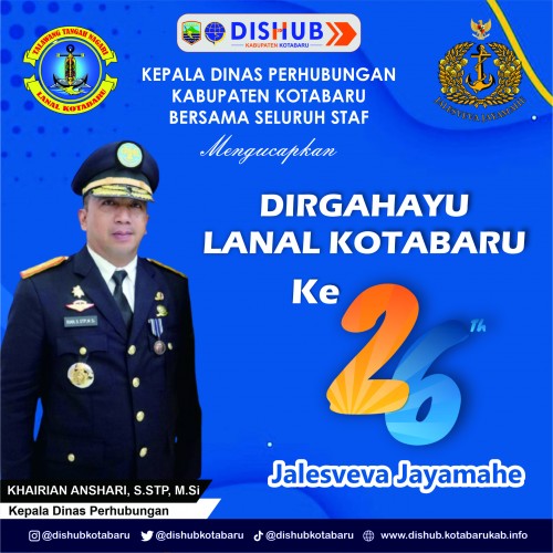 dishub kotabaru DIRGAHAYU LANAL KOTABARU KE 26