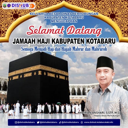 dishub kotabaru SELAMAT DATANG JAMAAH HAJI KOTABARU